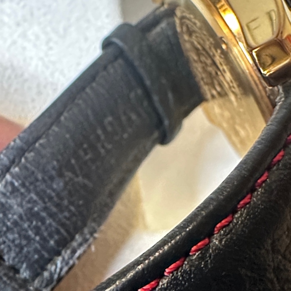 Versace Gold and Black Leather Chronograph Watch - Picture 13 of 17
